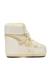 Moon Boot Icon Nylon Ankle Snow Boots In Cream