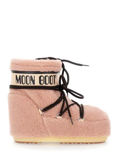 Moon Boot Women Icon Low Fleece In Pink