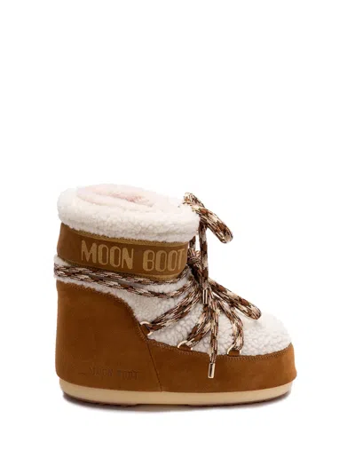 Moon Boot Women `icon Low Shearling` Boots In Multi