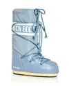 Moon Boot Women's Icon Nylon Cold Weather Boots In Elephant Gray