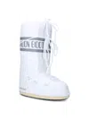 Moon Boot Icon Shell And Faux Leather Snow Boots In White