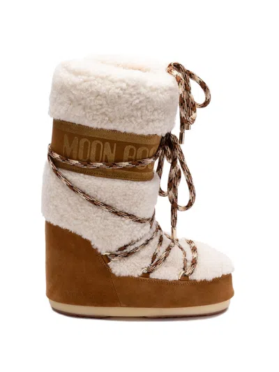 Moon Boot Women `icon Shearling` Boots In Multi