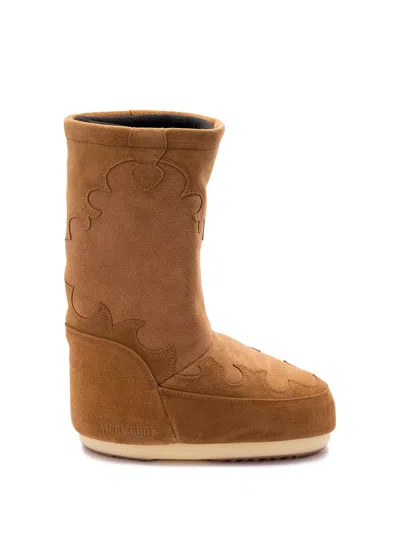 Moon Boot Women `icon Suede Embrodery` Boots In Multi