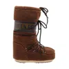 Moon Boot Brown Faux Fur Boot In Brown