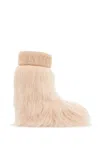 Moon Boot Icon Yeti Faux Fur-trimmed Snow Boots In Pink