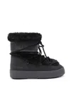 Moon Boot Ltrack Tube Faux Fur Booties In Black