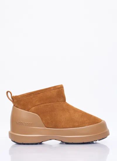 Moon Boot Women Luna Low Suede Boots In Brown