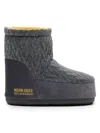 Moon Boot Dark Grey Fabric  X Guest In Residence Icon Low Ankle Boots In Gray