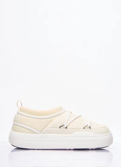 Moon Boot Women Park Icon Slip-on Shoes In Cream