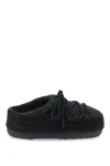 Moon Boot Quilted Lace-up Mules In Black
