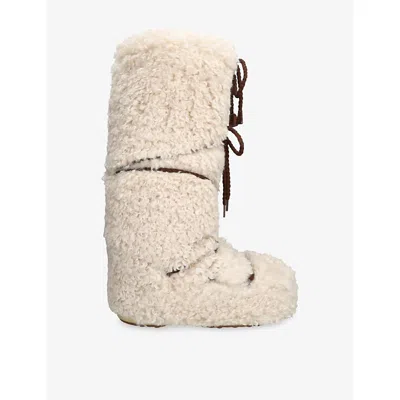 Moon Boot Icon Round-toe Boots In Neutral