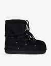 Moon Boot Mars Lace-up Velvet Ankle Boots In Black