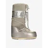 Moon Boot Moonboot Metallic Boots With Lace-up Design In Gold