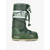 Moon Boot Olive Green Fabric Icon Boots In Green