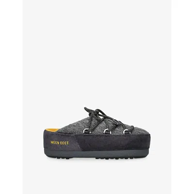 Moon Boot Womens Grey/dark  X Guest In Residence Evx Knit Mules Eur 35 / 2 Uk In Gray