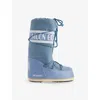 Moon Boot Women's Icon Nylon Cold Weather Boots In H004 Elephant Grey