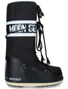 Moon Boot Icon Shell And Faux Leather Snow Boots In Black