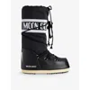 Moon Boot Icon Shell And Faux Leather Snow Boots In N001 Black