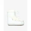 Moon Boot Womens Polyvinyl Cold Weather Ankle Boots In White