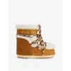 Moon Boot Brown Lab69 Icon Ankle Boots In Ma03 Whisky/off White