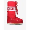 Moon Boot Womens  Icon Branded Nylon Snow Boots In Red