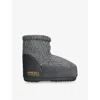 Moon Boot X Guest In Residence Knitted Icon Low Boots In Gray