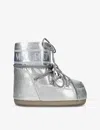Moon Boot Silver Rubber Icon Low Ankle Boots In Silver