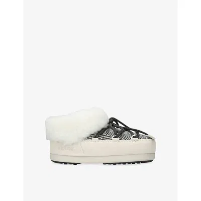 Moon Boot Womens White  X Guest In Residence Evx Chalet Faux-fur Mules Eur 39 / 6 Uk