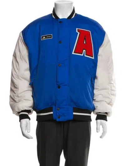 Pre-owned Moon Boot X Adidas Colorblock Pattern Varsity Jacket W/ Tags In Multicolor