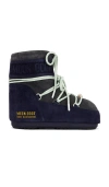 Moon Boot Mini Versatile Boot With Adjustable Drawstring In Blue