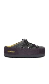 Moon Boot Grey Versatile Fashion Mule Shoes In Gray