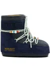 Moon Boot X Guest In Residence Beaded Suede Boots In Blue