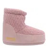 Moon Boot X Guest In Residence Slip-on Knit Ankle Boots In Pink