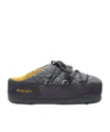 Moon Boot Grey Versatile Fashion Mule Shoes In Gray