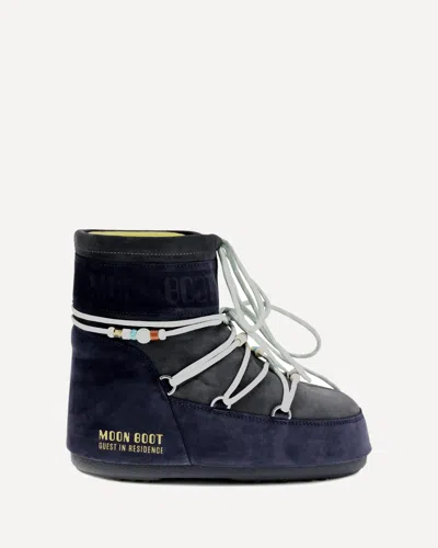 Moon Boot X Guest In Residence Icon Low Boots In Blue