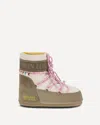 Moon Boot Two-tone Suede S X Guest In Residence Icon Low Ankle Boots In Multi
