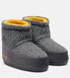 Moon Boot X Guest In Residence Knitted Icon Low Boots In Gray