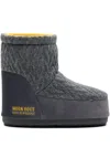 Moon Boot X Guest In Residence Knit Ankle Boots In Gray