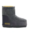 Moon Boot X Guest In Residence Knitted Icon Low Boots In Gray
