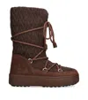 Moon Boot Stivali Da Neve In Pelle Scamosciata Cocoa In Brown