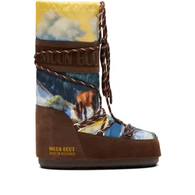 Moon Boot X Guest In Residence Shoes Brown In Multi