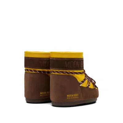 Moon Boot X Guest In Residence Shoes Brown, Yellow In Multi