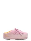 Moon Boot X Guest In Residence Slip-on Knit Ankle Boots In Pink