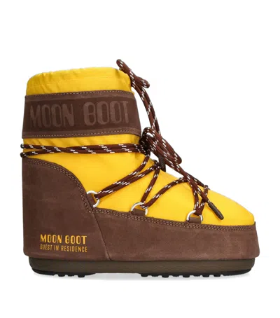 MOON BOOT X GUEST IN RESIDENCE SUEDE ICON LOW BOOTS