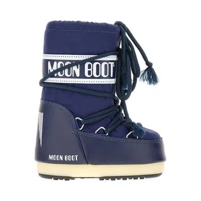 Moon Boot Ylon 'icon Mini' Boots Kids In Blue