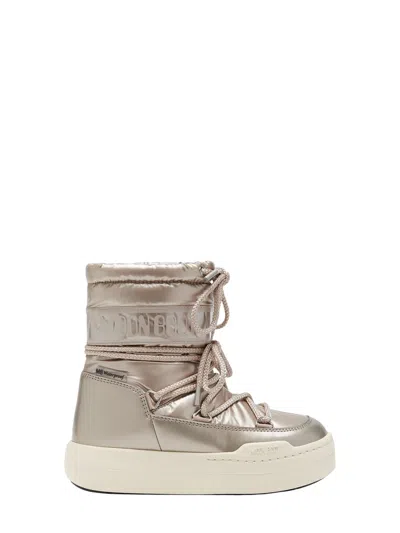 Moon Boot -inspired Mini Boots For Boys In Gold