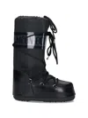 Moon Boot -inspired Mini Boots For Women In Black
