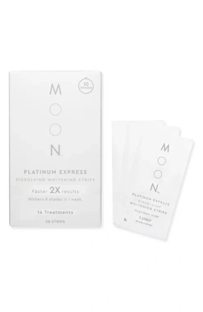 Moon Platinum Express Dissolving Teeth Whitening Strips In No Color