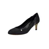 Moon D'elle Women's Black Cielo Heels In Starry Pietra In Black
