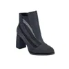 Moon D'elle Women's Black Raggio Ankle Boots In Dark Nebulosa In Black